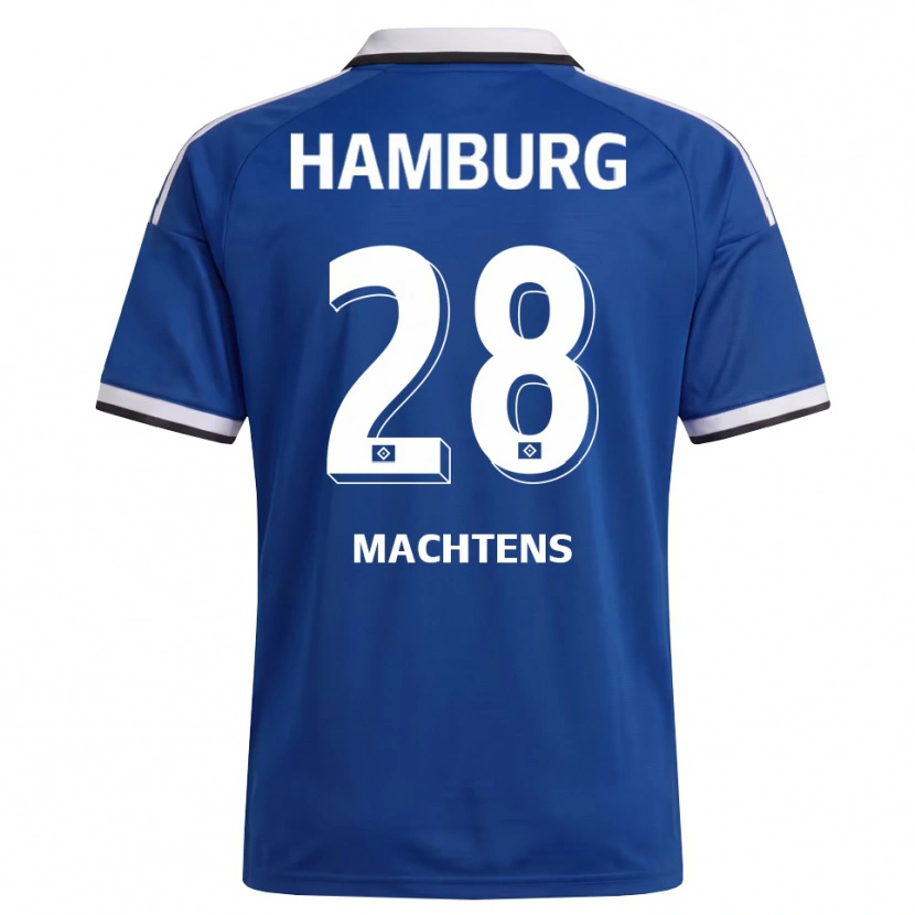 Danxen Mujer Camiseta Pauline Machtens #28 Blanco Azul 2ª Equipación 2026/27 La Camisa