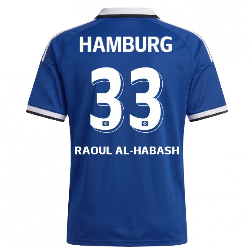 Danxen Mujer Camiseta Luca Raoul Al-Habash #33 Blanco Azul 2ª Equipación 2026/27 La Camisa
