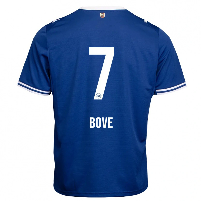 Danxen Mujer Camiseta Nevio Bove #7 Azul Real Blanco 2ª Equipación 2026/27 La Camisa