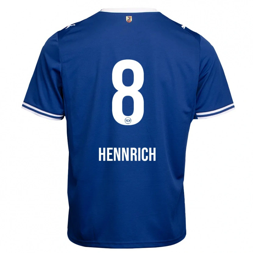 Danxen Mujer Camiseta Paul Hennrich #8 Azul Real Blanco 2ª Equipación 2026/27 La Camisa
