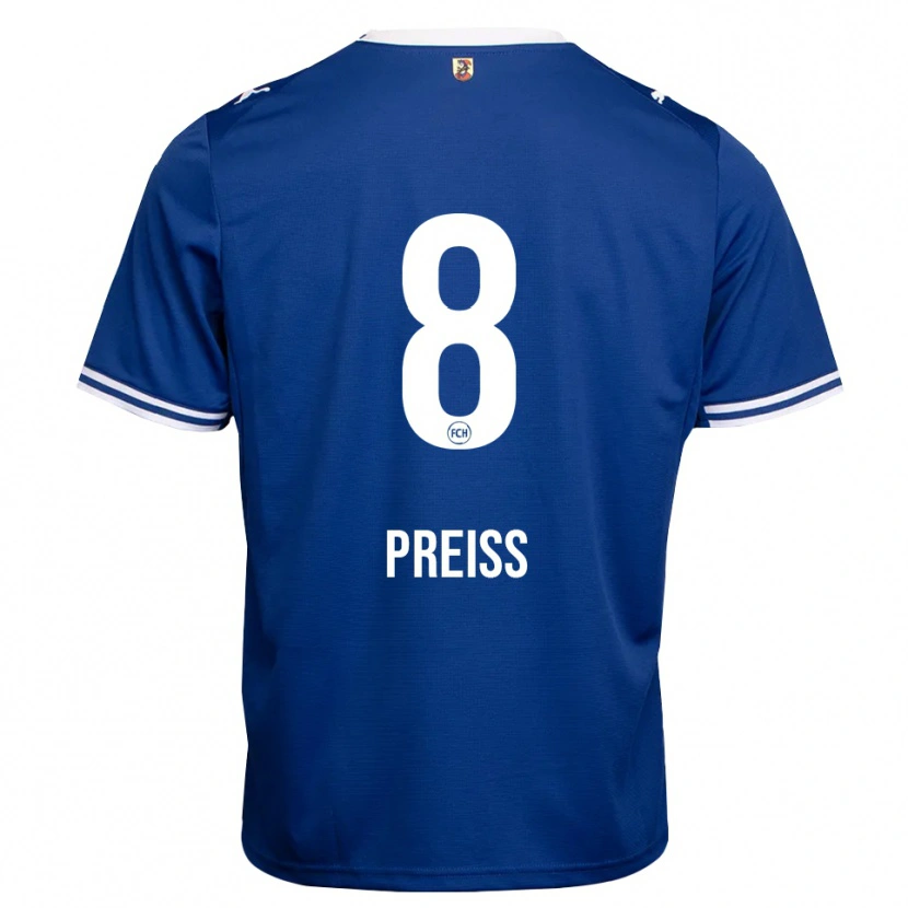 Danxen Mujer Camiseta Lena Preiß #8 Azul Real Blanco 2ª Equipación 2026/27 La Camisa