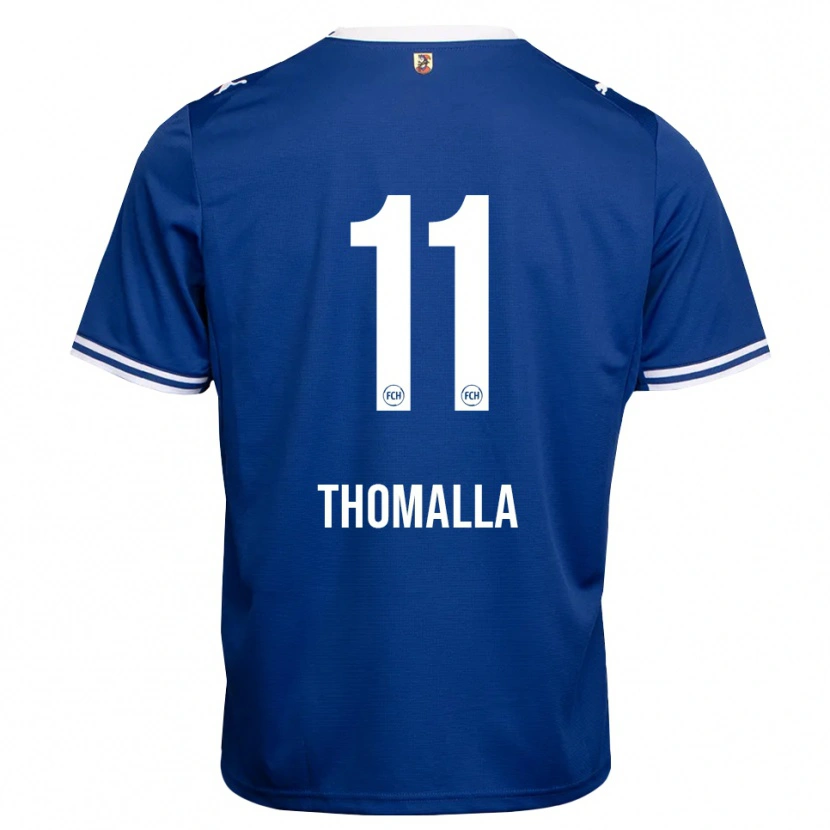 Danxen Mujer Camiseta Denis Thomalla #11 Azul Real Blanco 2ª Equipación 2026/27 La Camisa