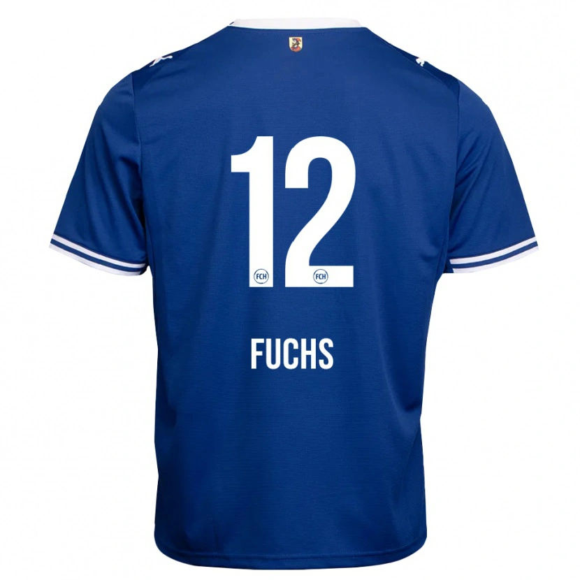 Danxen Mujer Camiseta Celine Fuchs #12 Azul Real Blanco 2ª Equipación 2026/27 La Camisa