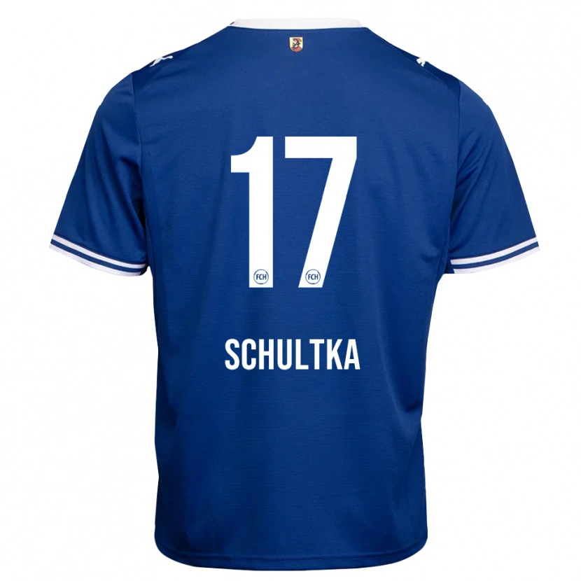 Danxen Mujer Camiseta Silas Schultka #17 Azul Real Blanco 2ª Equipación 2026/27 La Camisa
