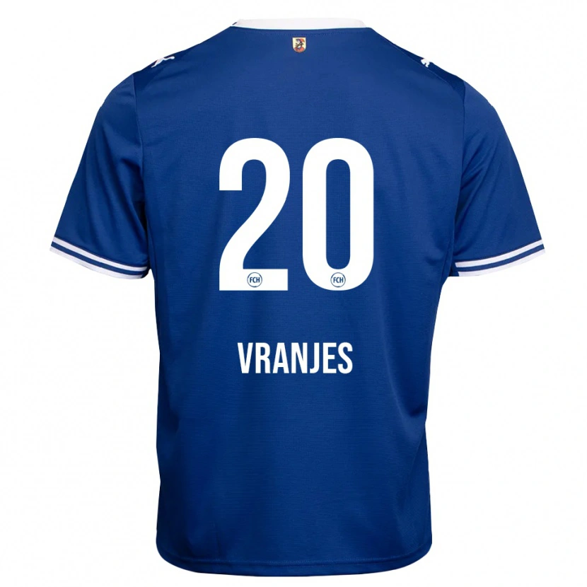 Danxen Mujer Camiseta Rafael Vranjes #20 Azul Real Blanco 2ª Equipación 2026/27 La Camisa