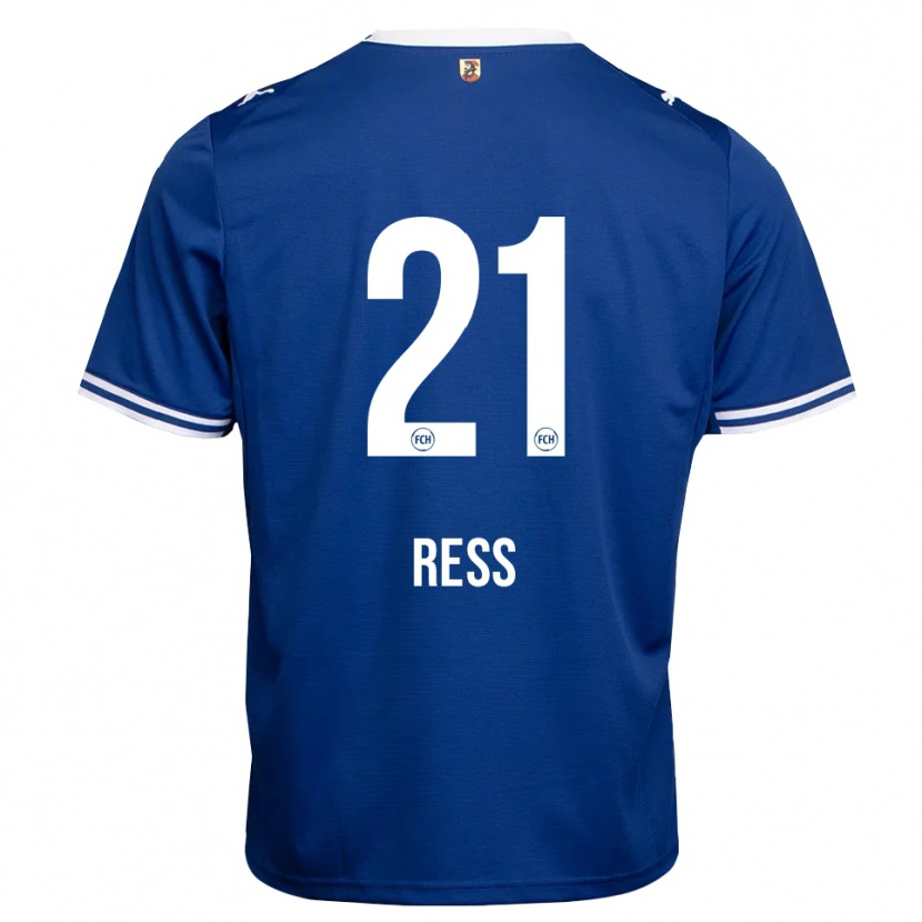 Danxen Mujer Camiseta Leonie Reß #21 Azul Real Blanco 2ª Equipación 2026/27 La Camisa