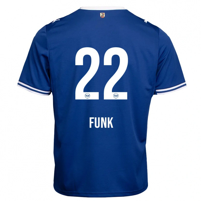 Danxen Mujer Camiseta Sebastian Funk #22 Azul Real Blanco 2ª Equipación 2026/27 La Camisa
