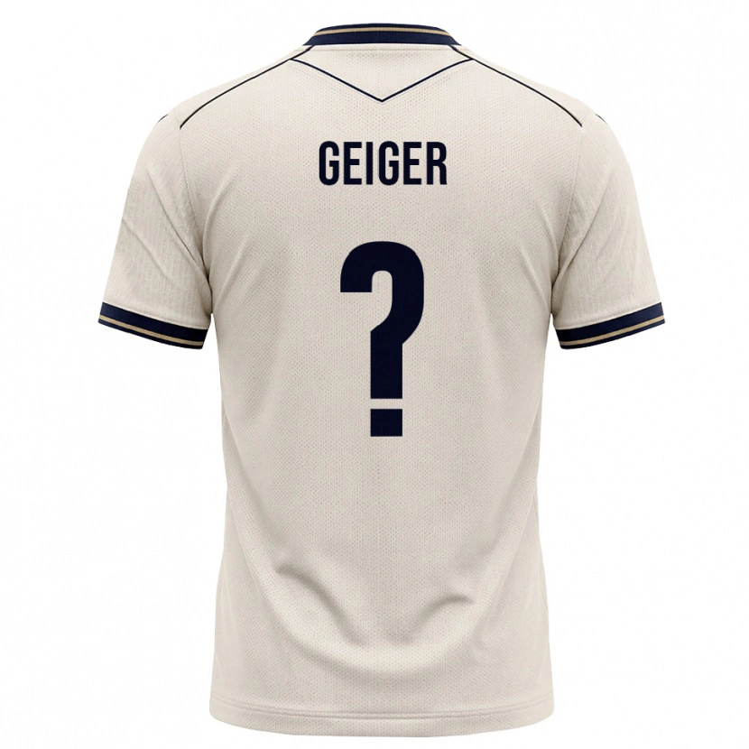 Danxen Mujer Camiseta Dennis Geiger #0 Blanco Roto Azul Tinta 2ª Equipación 2026/27 La Camisa