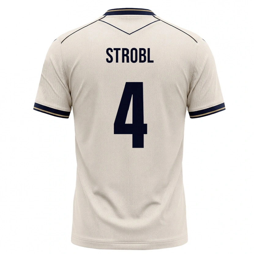 Danxen Mujer Camiseta Lars Strobl #4 Blanco Roto Azul Tinta 2ª Equipación 2026/27 La Camisa