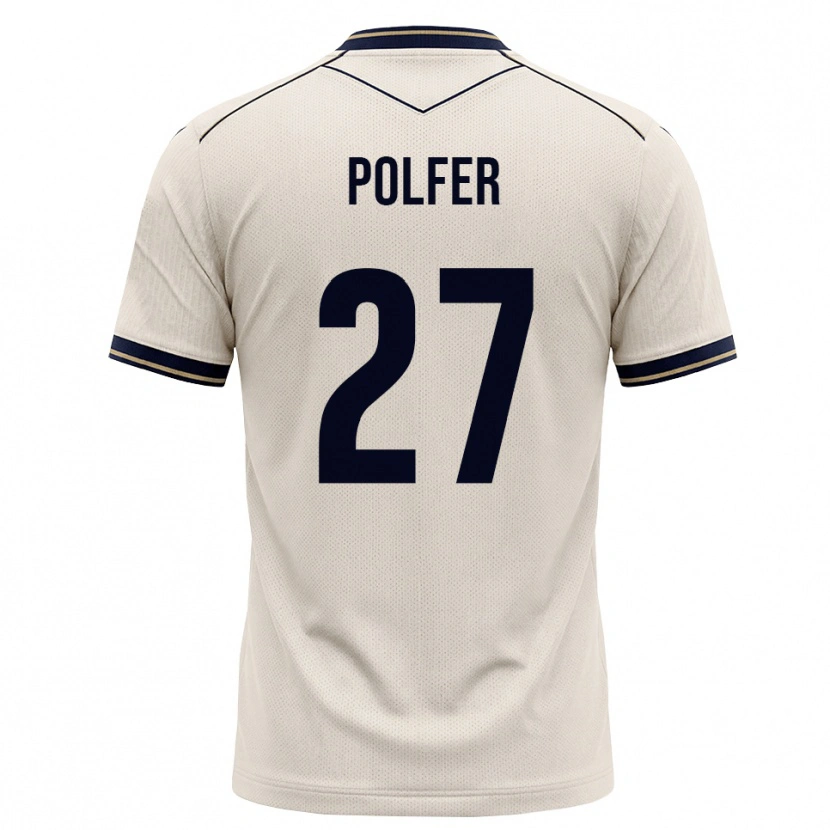 Danxen Mujer Camiseta Jona Polfer #27 Blanco Roto Azul Tinta 2ª Equipación 2026/27 La Camisa