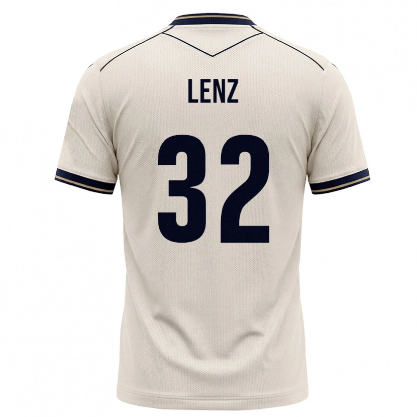 Danxen Mujer Camiseta Cajetan Lenz #32 Blanco Roto Azul Tinta 2ª Equipación 2026/27 La Camisa