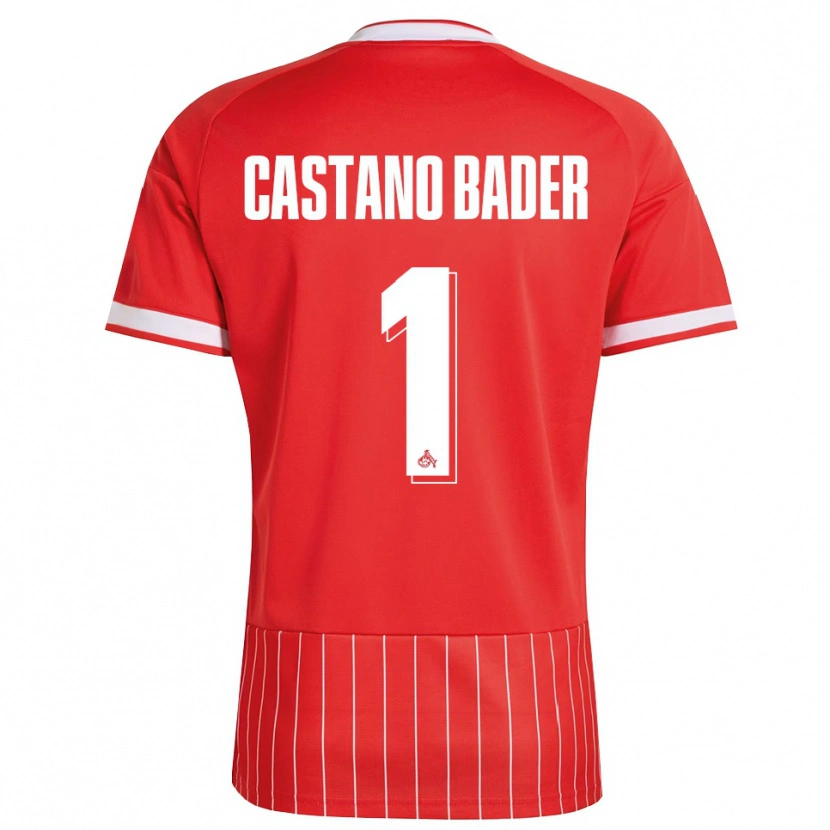 Danxen Mujer Camiseta Simeon Castano Bader #1 Verde Rojo Blanco 2ª Equipación 2026/27 La Camisa