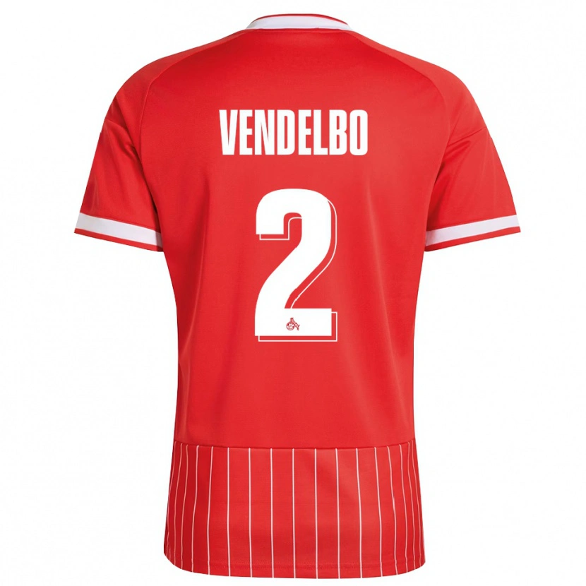 Danxen Mujer Camiseta Sofie Vendelbo #2 Verde Rojo Blanco 2ª Equipación 2026/27 La Camisa