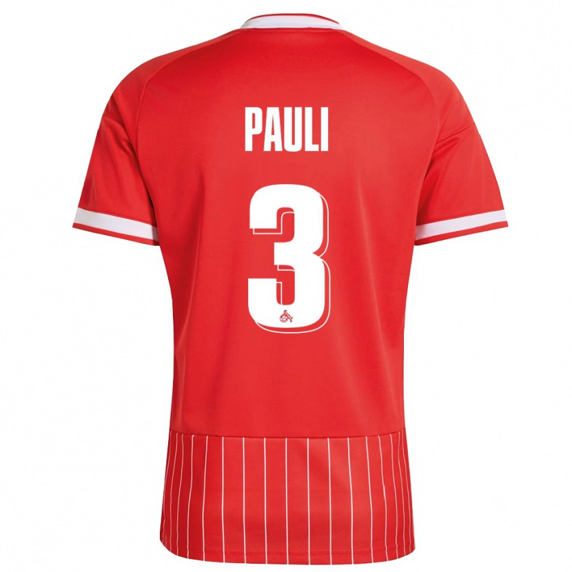 Danxen Mujer Camiseta Julian Pauli #3 Verde Rojo Blanco 2ª Equipación 2026/27 La Camisa