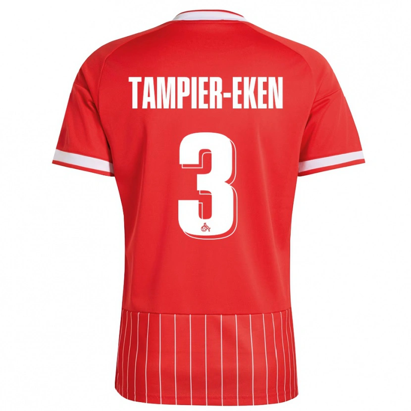 Danxen Mujer Camiseta Pierre Tampier-Eken #3 Verde Rojo Blanco 2ª Equipación 2026/27 La Camisa