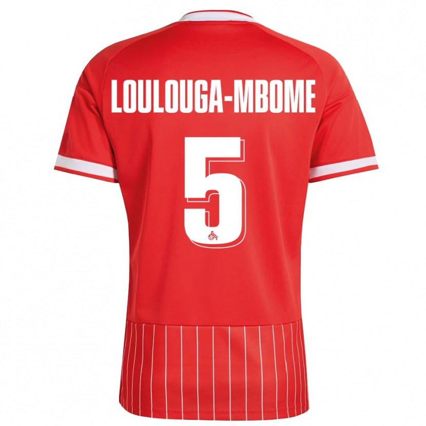 Danxen Mujer Camiseta Pascal Loulouga-Mbome #5 Verde Rojo Blanco 2ª Equipación 2026/27 La Camisa
