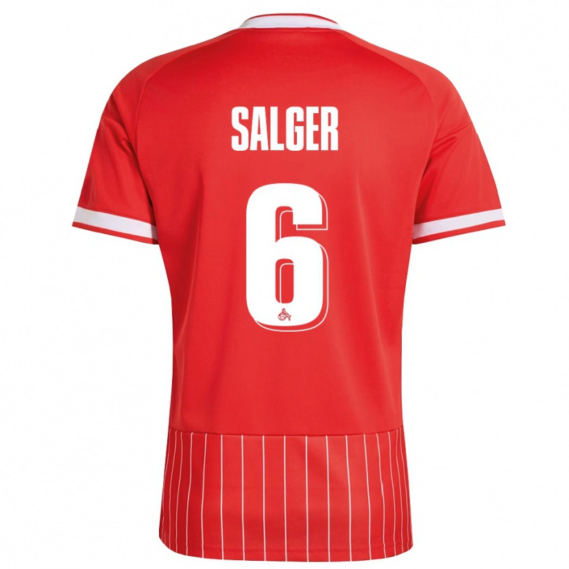 Danxen Mujer Camiseta Stephan Salger #6 Verde Rojo Blanco 2ª Equipación 2026/27 La Camisa