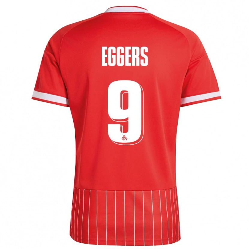 Danxen Mujer Camiseta Milian Eggers #9 Verde Rojo Blanco 2ª Equipación 2026/27 La Camisa