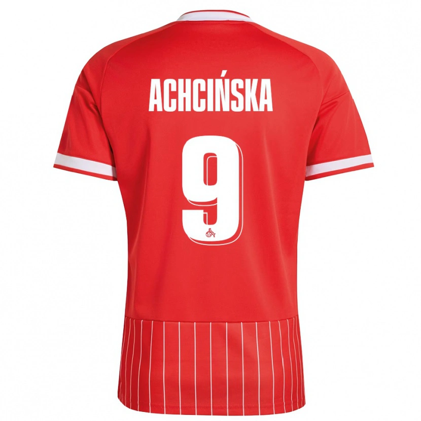 Danxen Mujer Camiseta Adriana Achcińska #9 Verde Rojo Blanco 2ª Equipación 2026/27 La Camisa