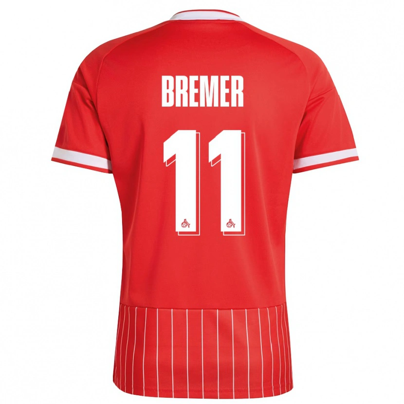 Danxen Mujer Camiseta Pauline Bremer #11 Verde Rojo Blanco 2ª Equipación 2026/27 La Camisa