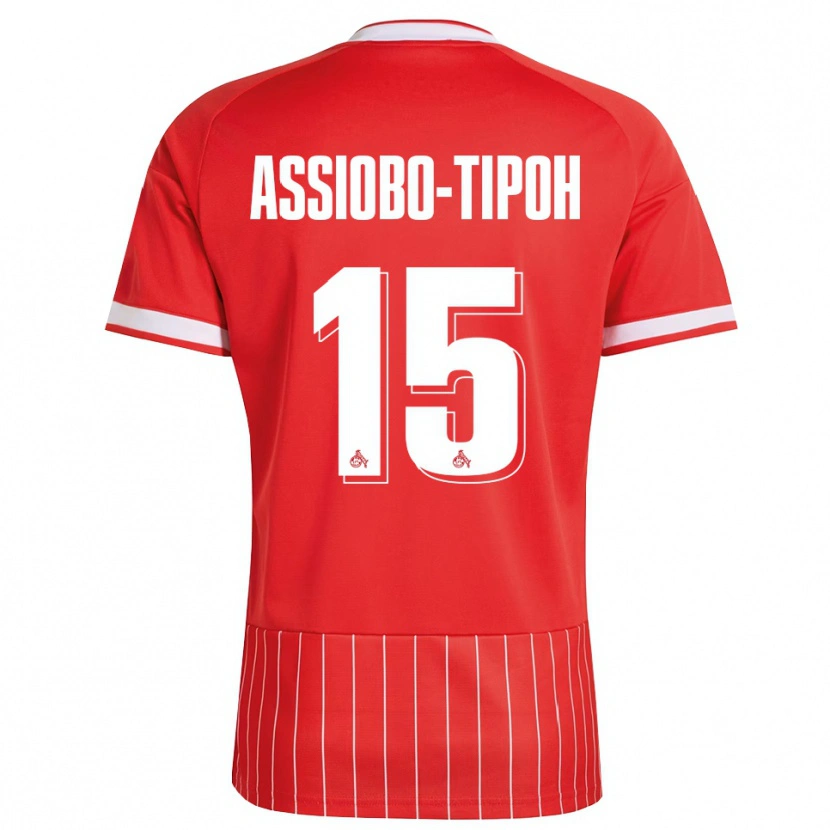 Danxen Mujer Camiseta Elfried Assiobo-Tipoh #15 Verde Rojo Blanco 2ª Equipación 2026/27 La Camisa