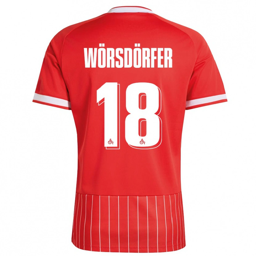 Danxen Mujer Camiseta Len Wörsdörfer #18 Verde Rojo Blanco 2ª Equipación 2026/27 La Camisa