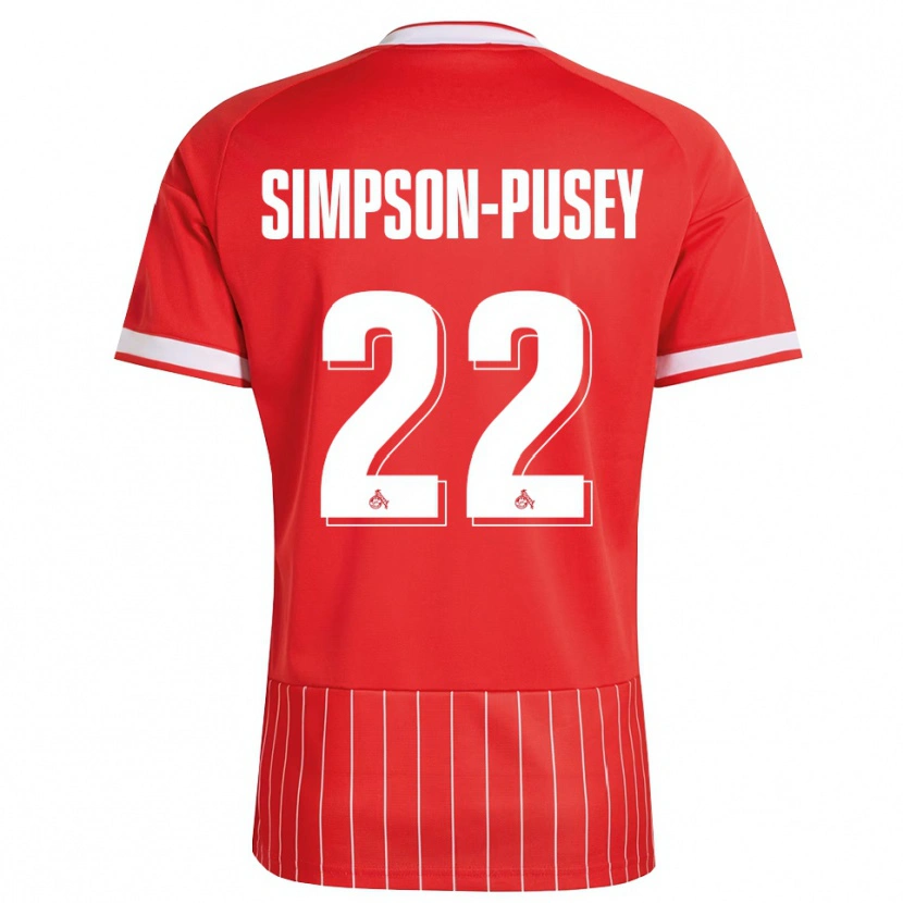 Danxen Mujer Camiseta Jahmai Simpson-Pusey #22 Verde Rojo Blanco 2ª Equipación 2026/27 La Camisa