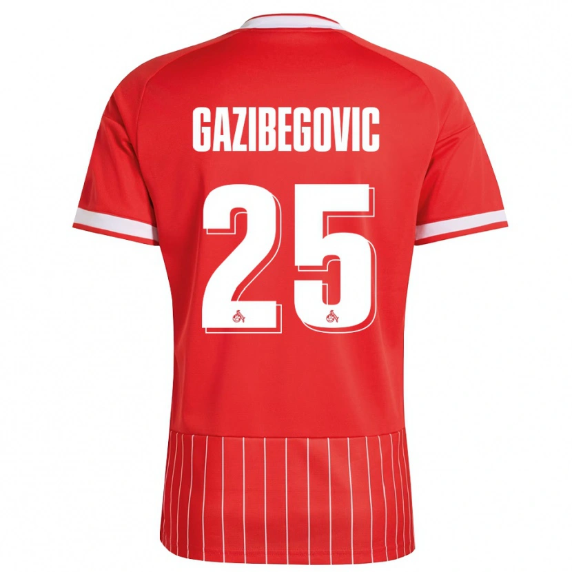 Danxen Mujer Camiseta Jusuf Gazibegovic #25 Verde Rojo Blanco 2ª Equipación 2026/27 La Camisa