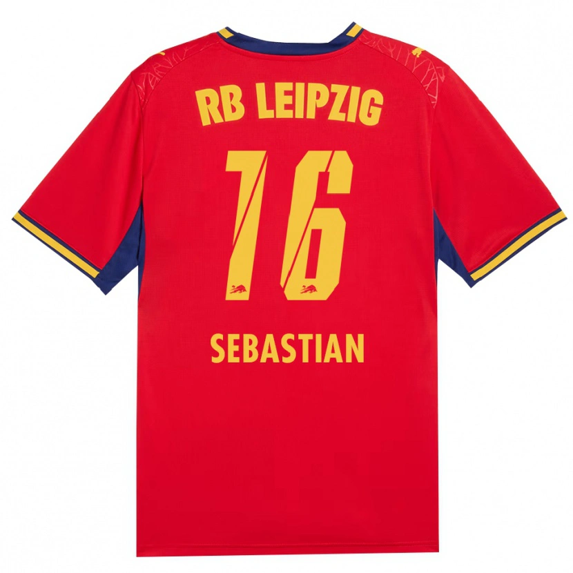 Danxen Mujer Camiseta Jordy Sebastian #16 Azul Real Rojo Amarillo 2ª Equipación 2026/27 La Camisa