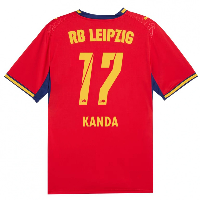 Danxen Mujer Camiseta Taito Kanda #17 Azul Real Rojo Amarillo 2ª Equipación 2026/27 La Camisa