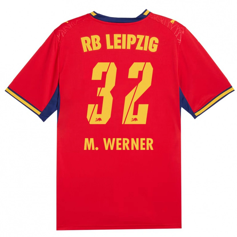 Danxen Mujer Camiseta Mia Werner #32 Azul Real Rojo Amarillo 2ª Equipación 2026/27 La Camisa