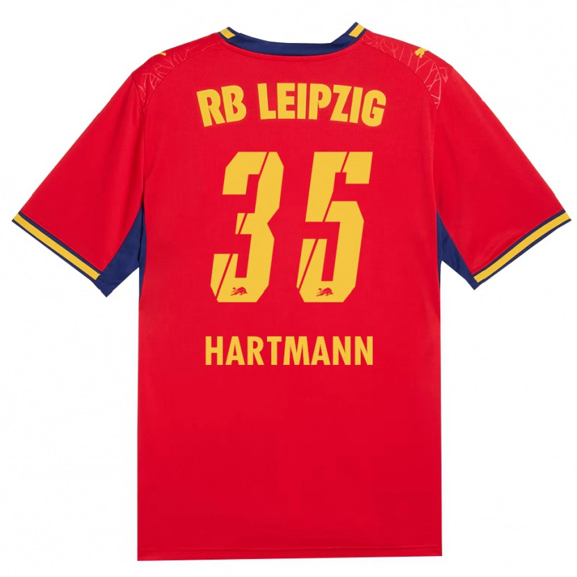 Danxen Mujer Camiseta Fabrice Hartmann #35 Azul Real Rojo Amarillo 2ª Equipación 2026/27 La Camisa