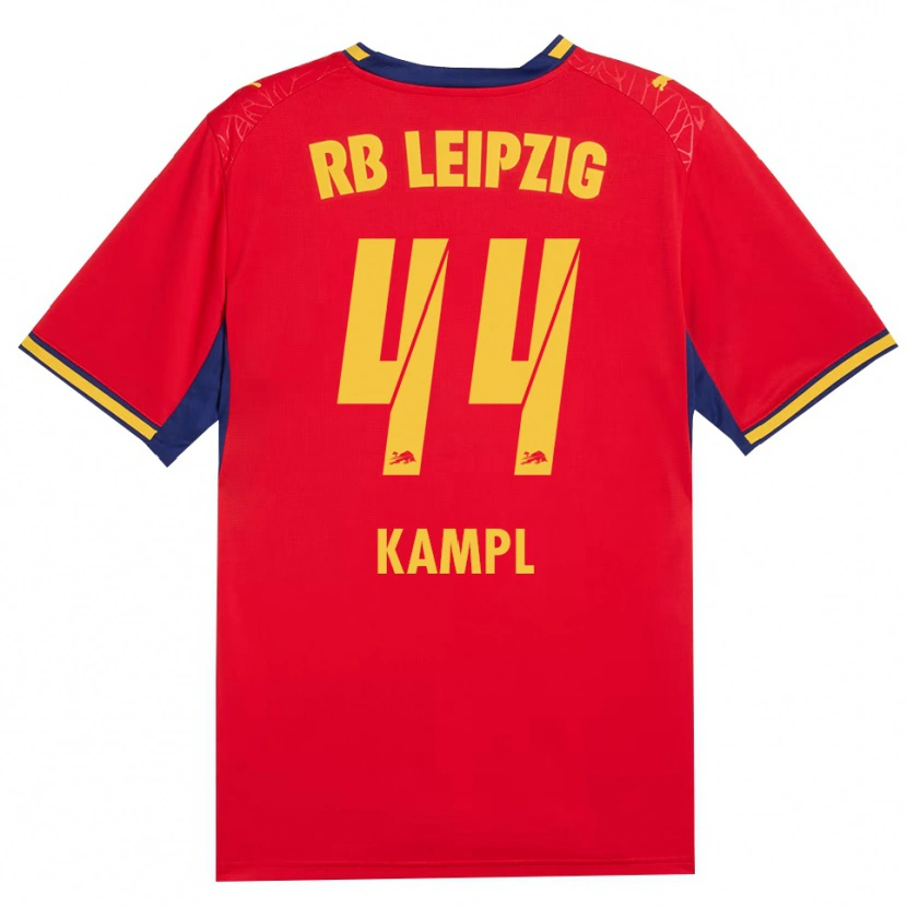 Danxen Mujer Camiseta Kevin Kampl #44 Azul Real Rojo Amarillo 2ª Equipación 2026/27 La Camisa