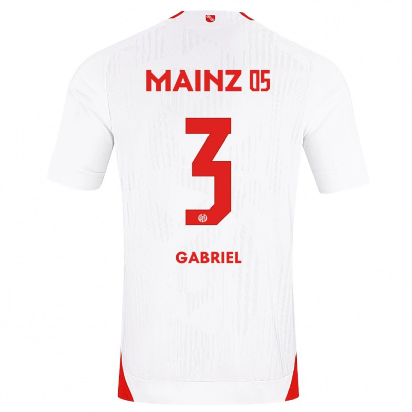 Danxen Mujer Camiseta Tebo Gabriel #3 Blanco Rojo Amarillo 2ª Equipación 2026/27 La Camisa