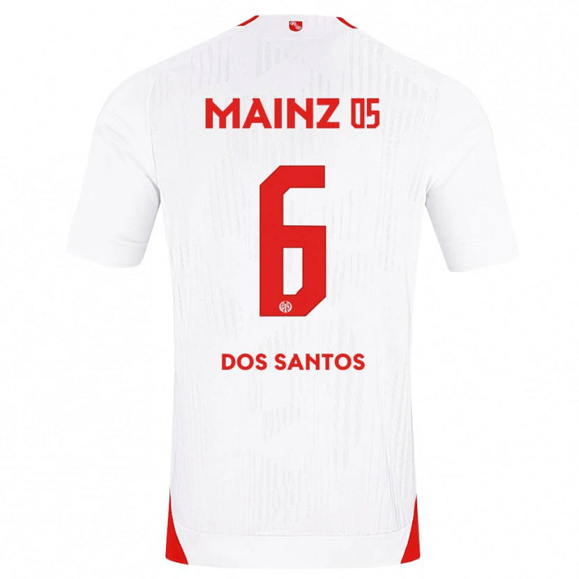 Danxen Mujer Camiseta Alexandre Tavares Dos Santos #6 Blanco Rojo Amarillo 2ª Equipación 2026/27 La Camisa