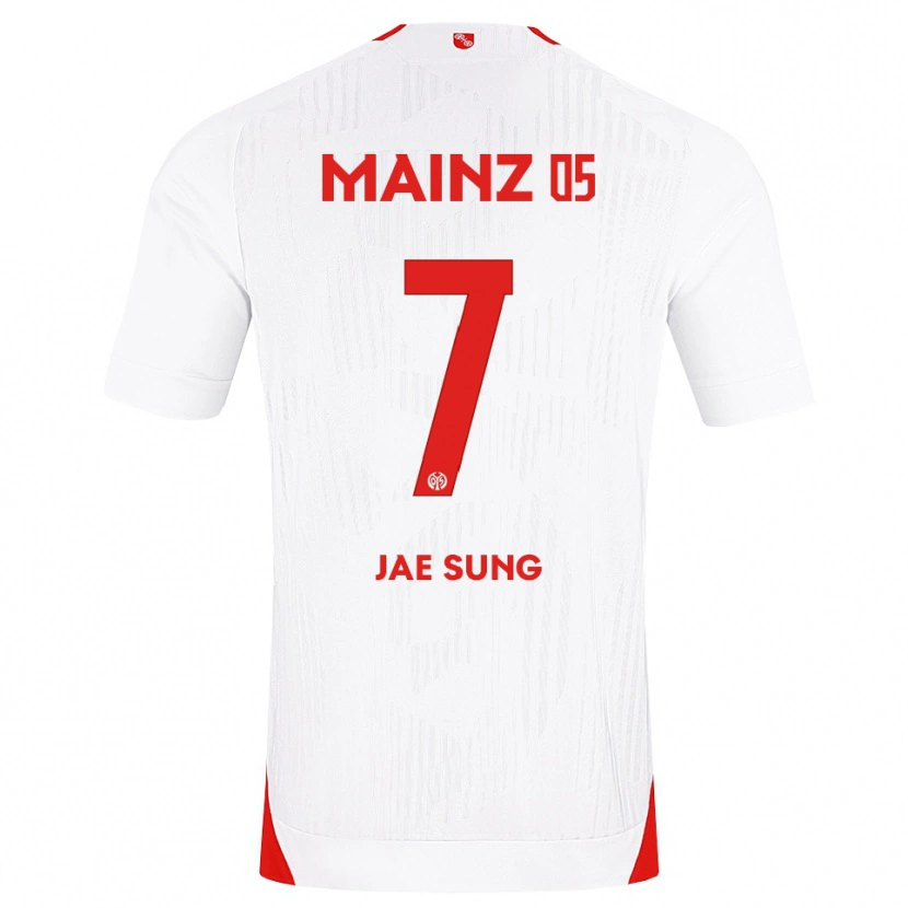 Danxen Mujer Camiseta Jae-Sung Lee #7 Blanco Rojo Amarillo 2ª Equipación 2026/27 La Camisa