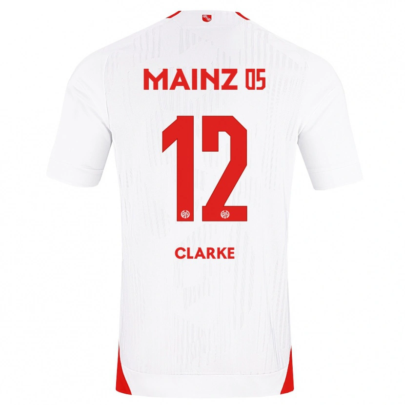Danxen Mujer Camiseta Sarah Clarke #12 Blanco Rojo Amarillo 2ª Equipación 2026/27 La Camisa