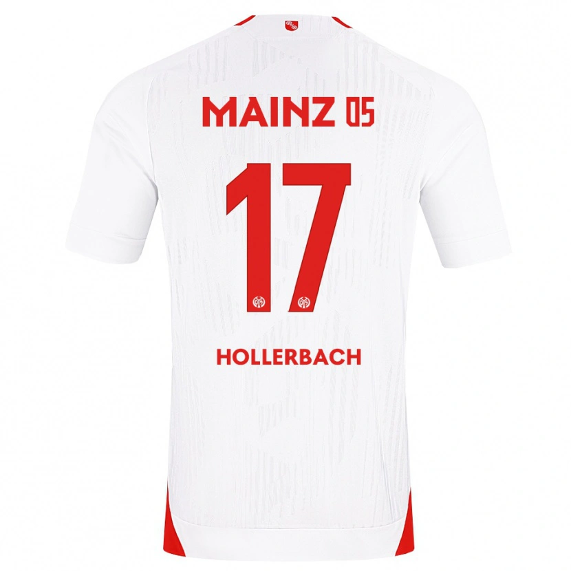 Danxen Mujer Camiseta Benedict Hollerbach #17 Blanco Rojo Amarillo 2ª Equipación 2026/27 La Camisa