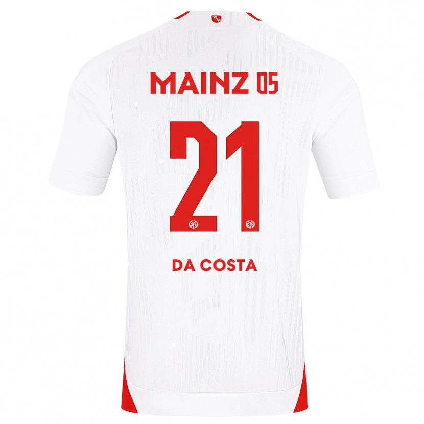 Danxen Mujer Camiseta Danny Da Costa #21 Blanco Rojo Amarillo 2ª Equipación 2026/27 La Camisa