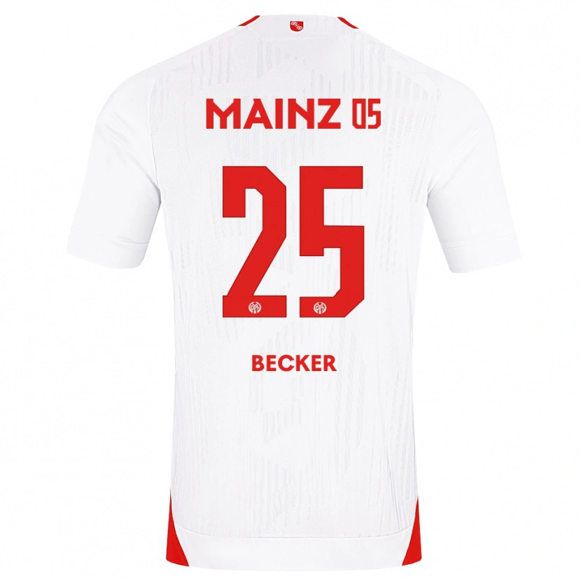 Danxen Mujer Camiseta Kathrin Becker #25 Blanco Rojo Amarillo 2ª Equipación 2026/27 La Camisa