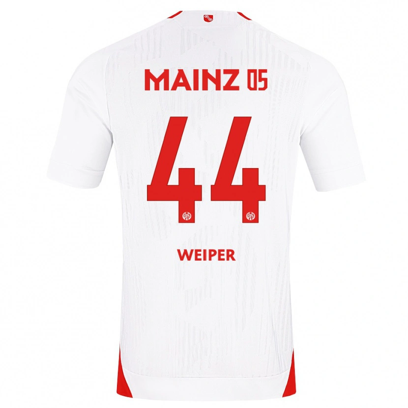 Danxen Mujer Camiseta Nelson Weiper #44 Blanco Rojo Amarillo 2ª Equipación 2026/27 La Camisa