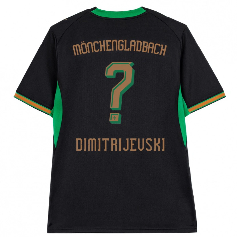 Danxen Mujer Camiseta Maximilian Dimitrijevski #0 Negro Naranja Verde Marrón 2ª Equipación 2026/27 La Camisa