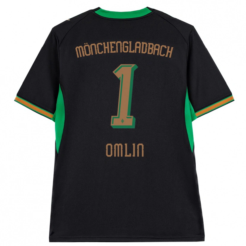 Danxen Mujer Camiseta Jonas Omlin #1 Negro Naranja Verde Marrón 2ª Equipación 2026/27 La Camisa