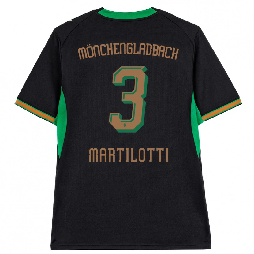 Danxen Mujer Camiseta Francesco Martilotti #3 Negro Naranja Verde Marrón 2ª Equipación 2026/27 La Camisa
