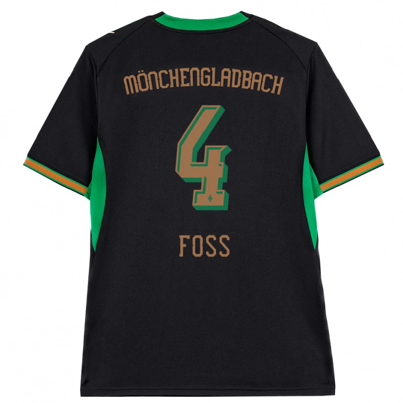 Danxen Mujer Camiseta Jonathan Foss #4 Negro Naranja Verde Marrón 2ª Equipación 2026/27 La Camisa