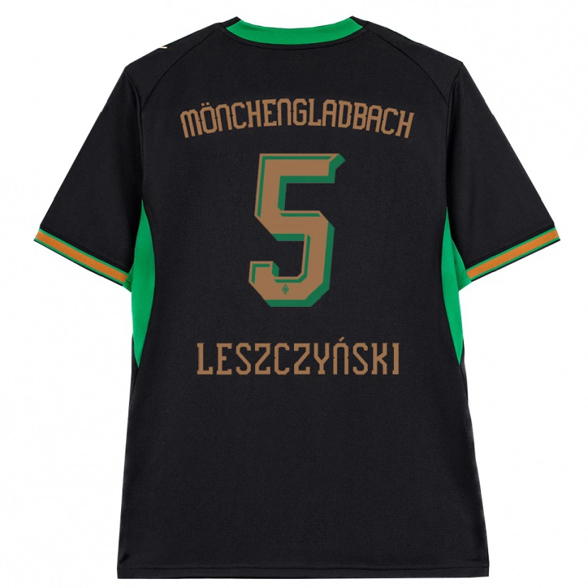 Danxen Mujer Camiseta Jan Leszczyński #5 Negro Naranja Verde Marrón 2ª Equipación 2026/27 La Camisa