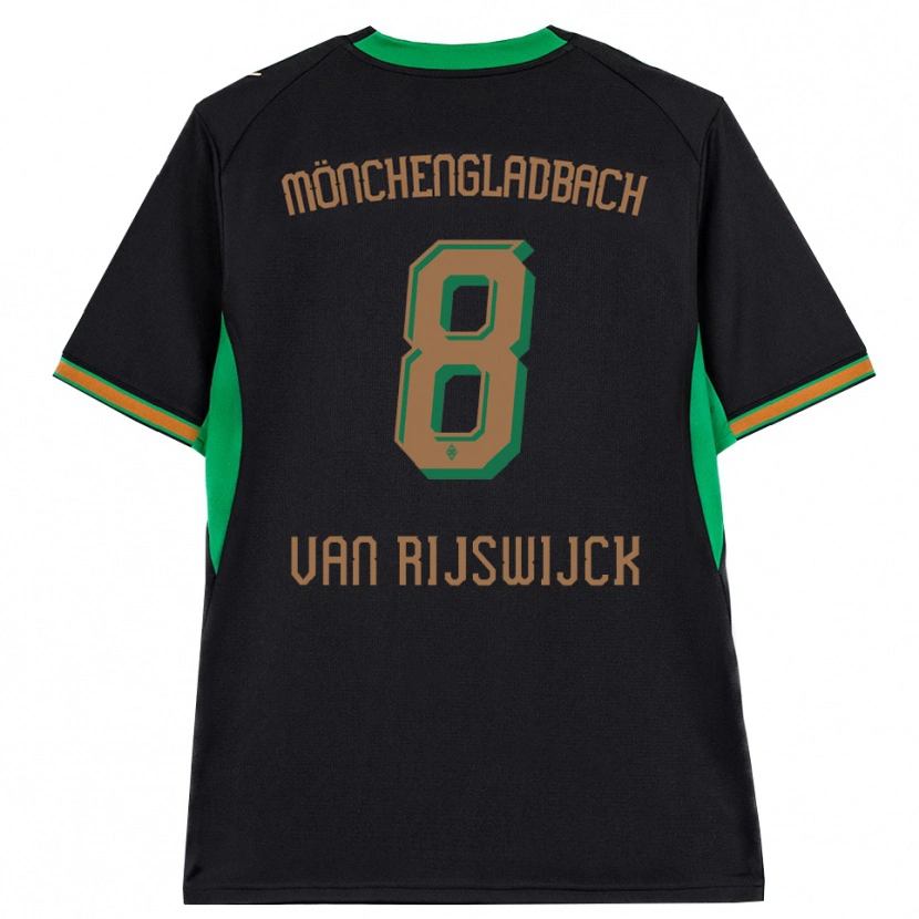 Danxen Mujer Camiseta Britt Van Rijswijck #8 Negro Naranja Verde Marrón 2ª Equipación 2026/27 La Camisa