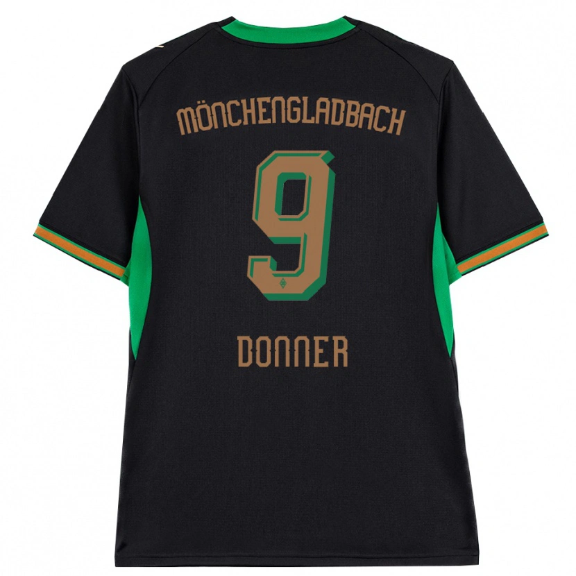 Danxen Mujer Camiseta Maximilian Donner #9 Negro Naranja Verde Marrón 2ª Equipación 2026/27 La Camisa