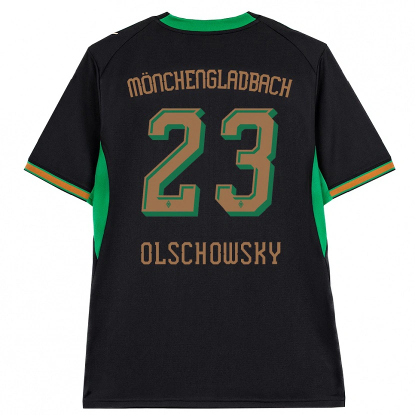 Danxen Mujer Camiseta Jan Olschowsky #23 Negro Naranja Verde Marrón 2ª Equipación 2026/27 La Camisa