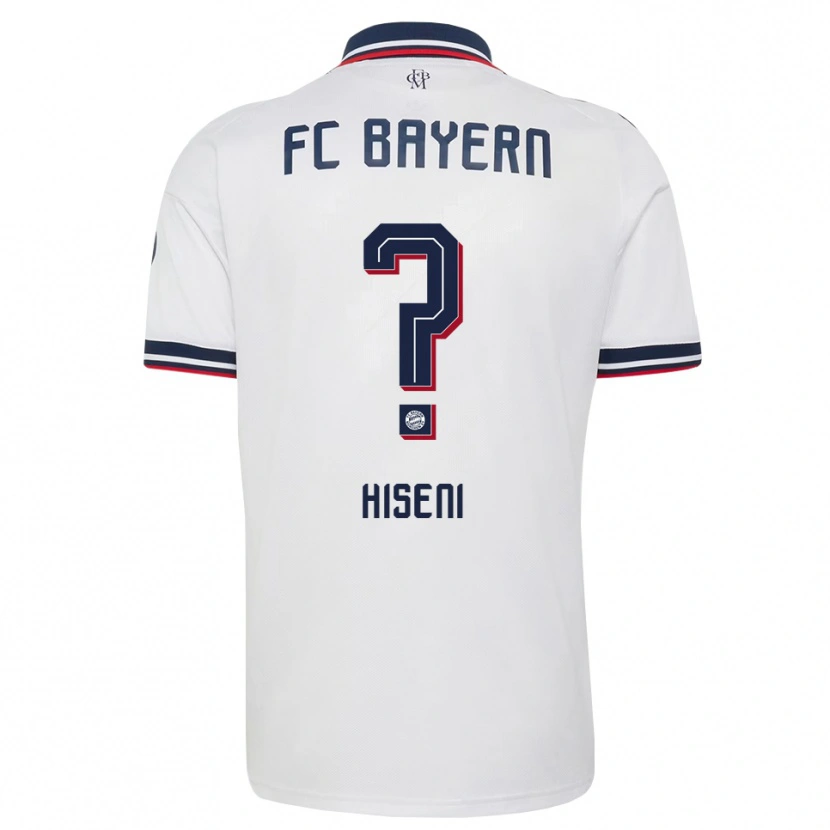 Danxen Mujer Camiseta Isuf Hiseni #0 Gris Blanco Rojo 2ª Equipación 2026/27 La Camisa